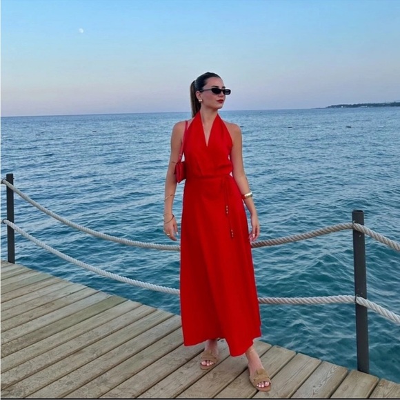 princess polly red maxi dress South Of France Brown Satin Bow Back Make a statement with midseason Primary color:Green